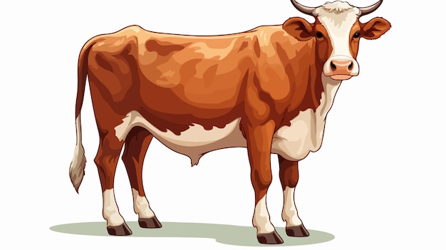 Vector detailed illustration of a cow or bull ideal for food related design projects