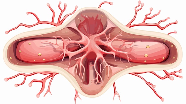 Detailed Illustration of Internal Stem Structure Diagram