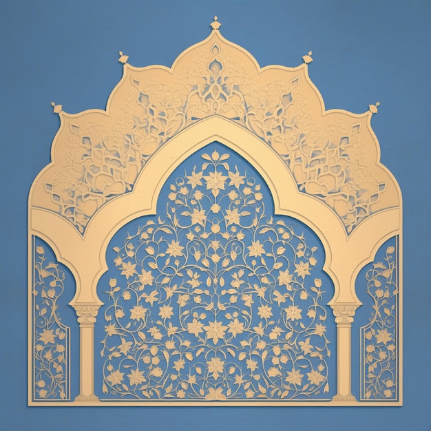 Detailed patterns on Mughal architecture