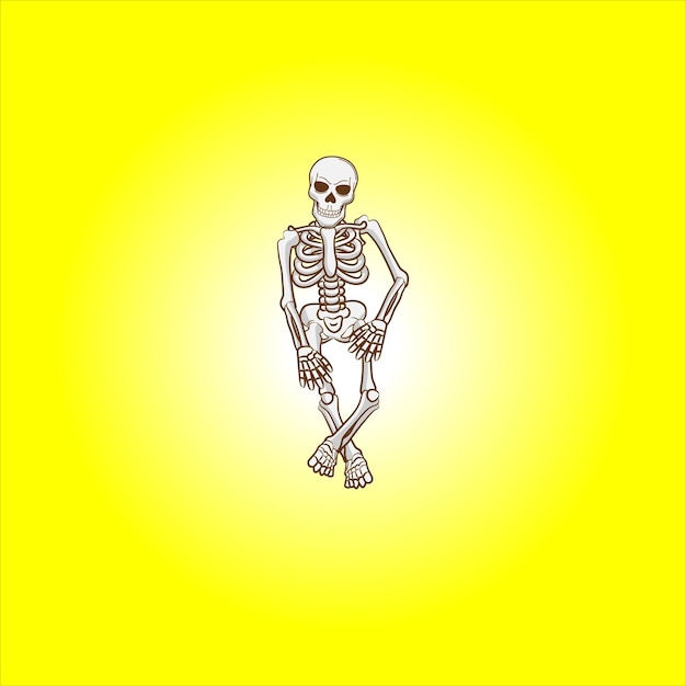 Vector detailed skeleton vector illustration in eps format