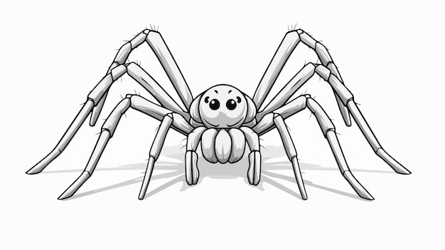 Vector detailed spider insect hand drawn doodle sketch illustration