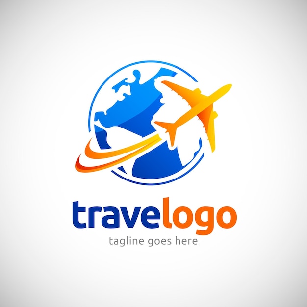 Detailed travel logo