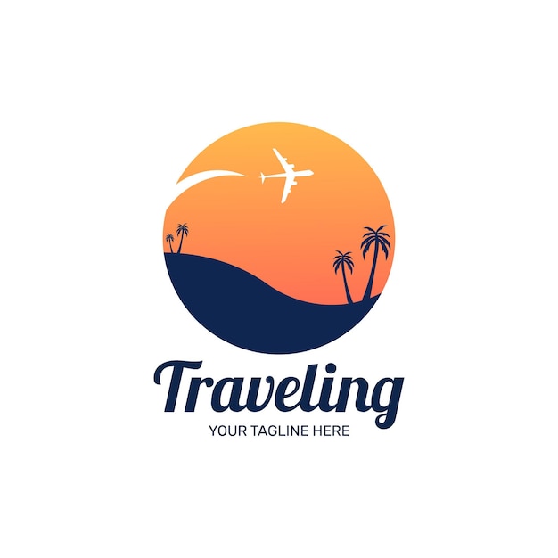 detailed travel logo