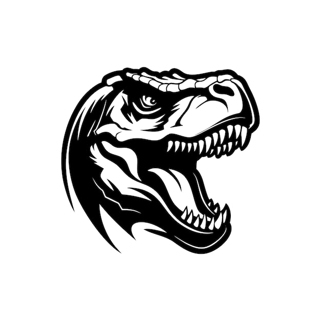 detailed trex head logo