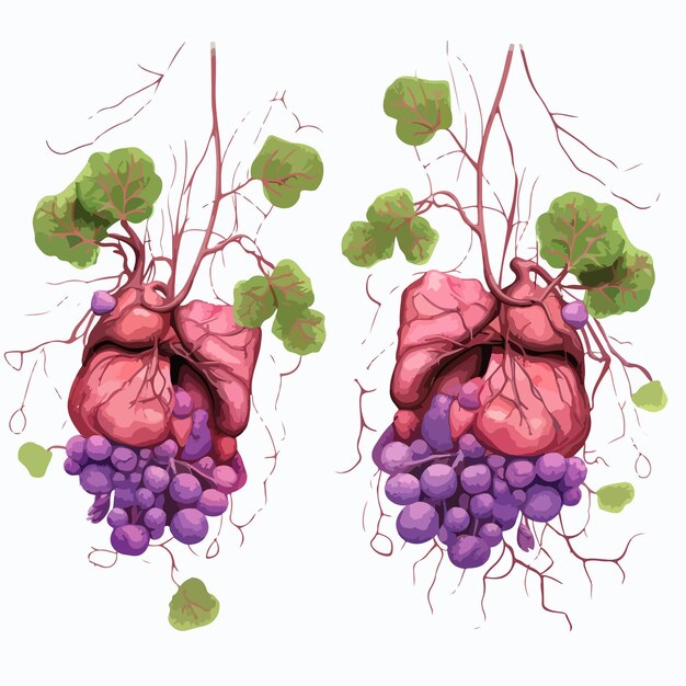 Vector detailed vector illustration of thymus spleen and lymph nodes anatomy