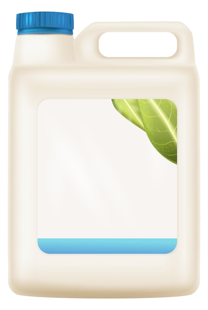 Vector detergent plastic container mockup blank brand product