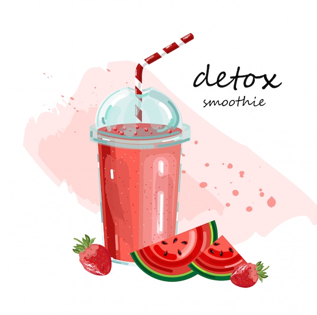 Detox watermelon smoothie