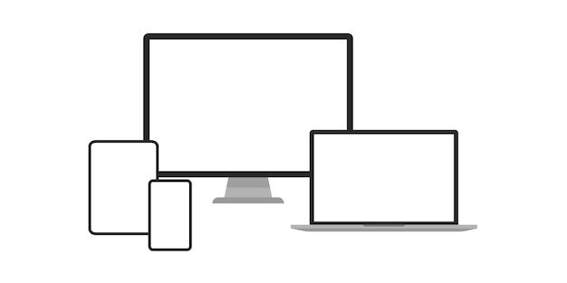 Device set simple illustration.