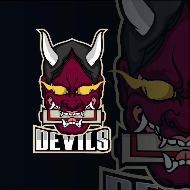 Devil esport logo design templat