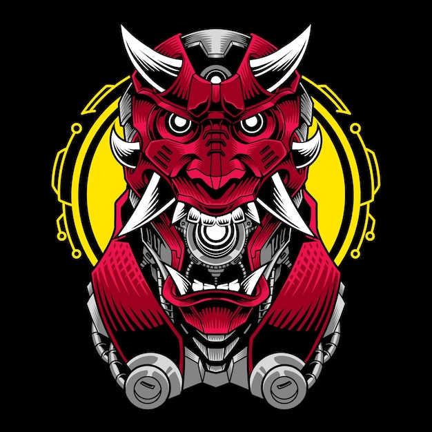 Devil head mascot logo