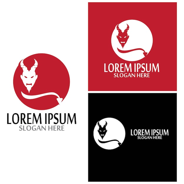 Devil horn Vector icon design illustration logo Template