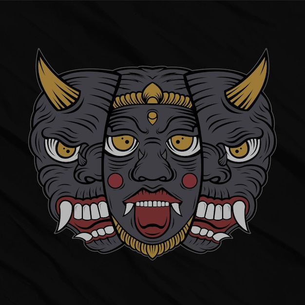 Devil Mask In Black