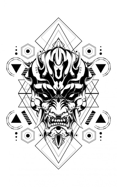 devil mask sacred geometry