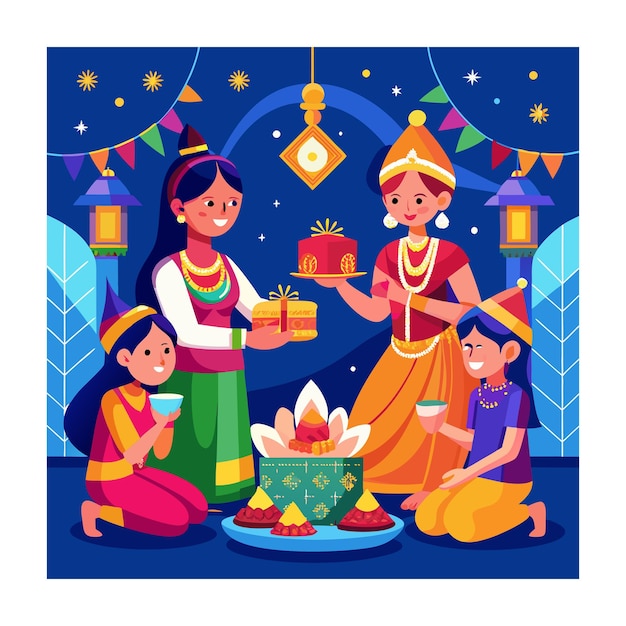 Dhanteras concept vector illustration