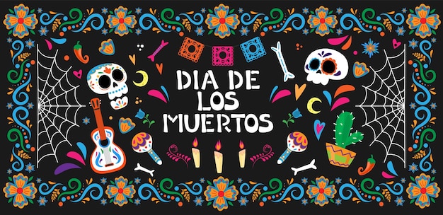 Dia de Los Muertos  Day of the Dead celebration poster