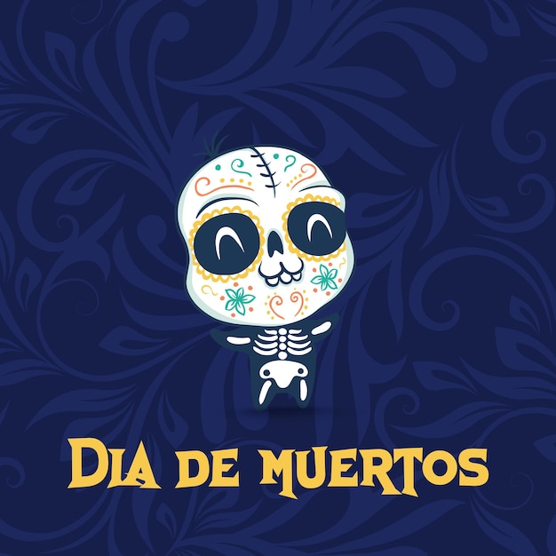 Dia De Muertos Social Media Template for Instagram Post Feed