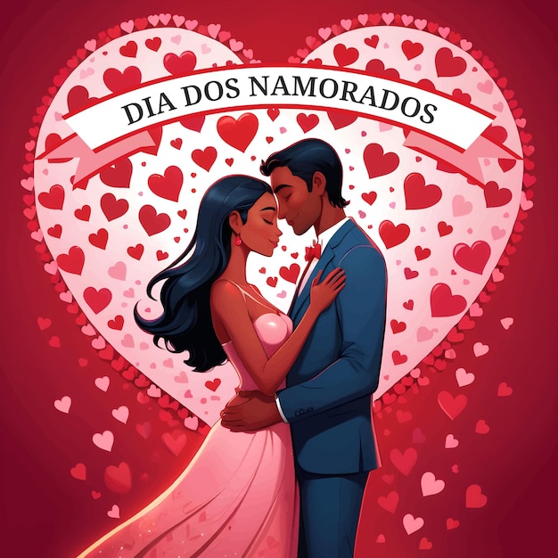 Dia dos namorados vector illustration