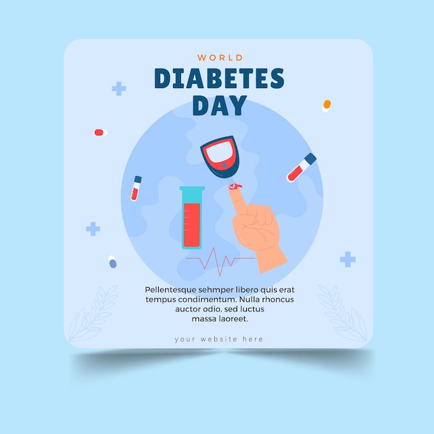 Diabetes Day Banner Template Design