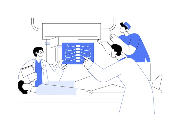 Diagnostic radiography abstract concept vector illustration