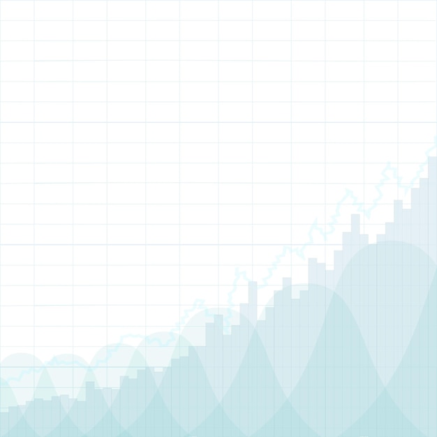 Vector diagram and graph. growth in stock market profits or economic recovery. stock business chart.