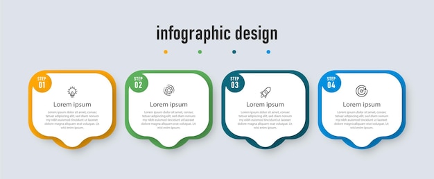 Diagram Infographic element template Premium Vector