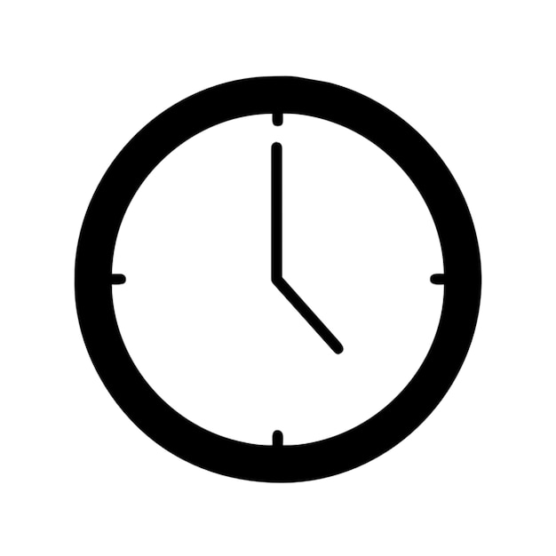 dial clock pictogram