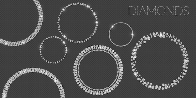 diamond decoration, vector illustration with shine, isolated, jewelry