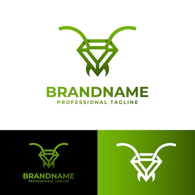 Diamond Insect Logo suitable for business related to Diamond and Insect