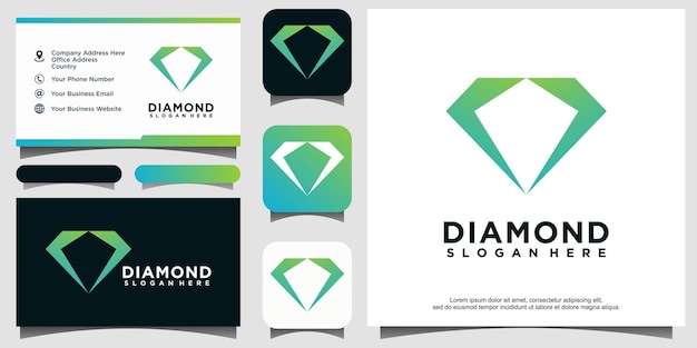 diamond logo design template