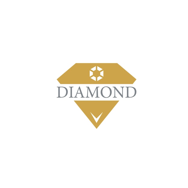 Diamond logo luxury premium brand