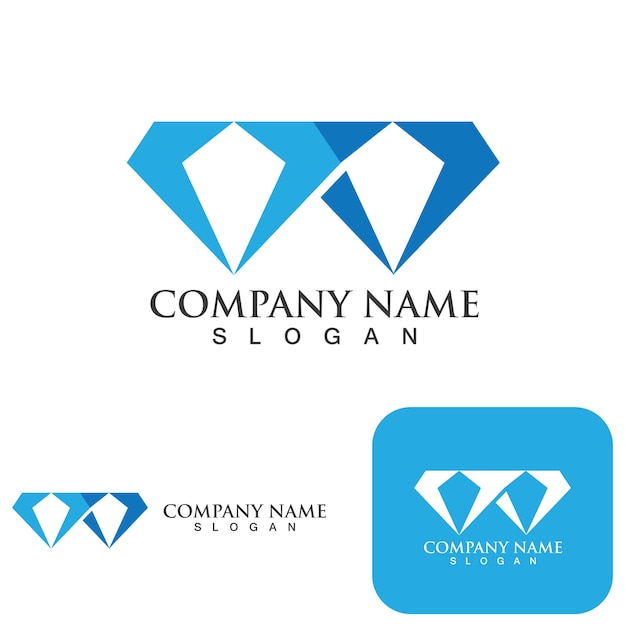 Diamond Logo Template vector icon illustration design