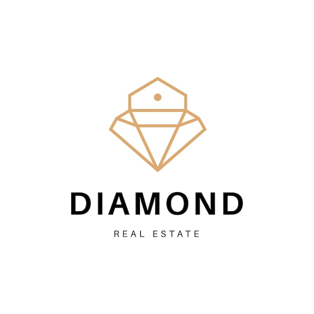 Diamond real estate logo design