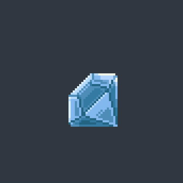 diamond stone in pixel art style