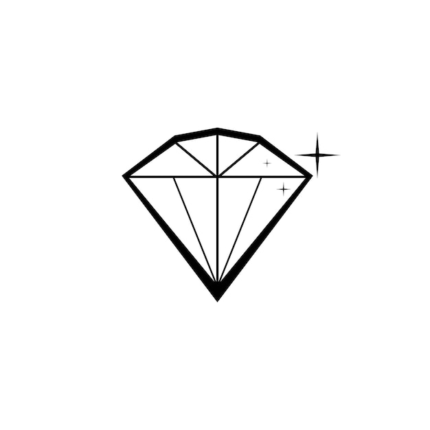 Diamond and symbol vector illustration