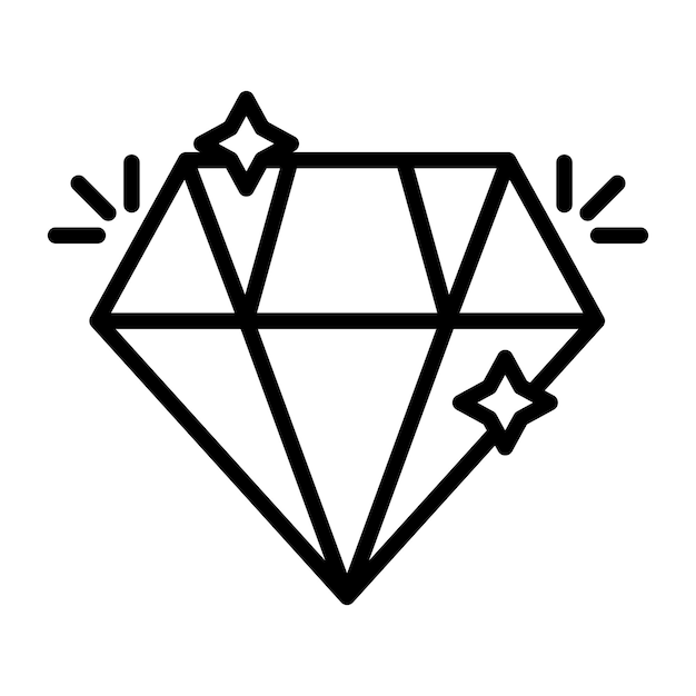 Diamond Vector Illustration Style