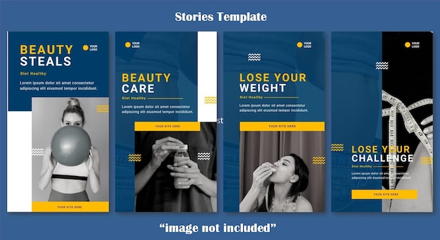 Diet And Beauty Social Media Post Stories Template