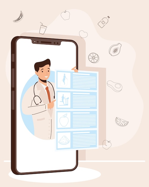 Dietitian consultation in smartphone