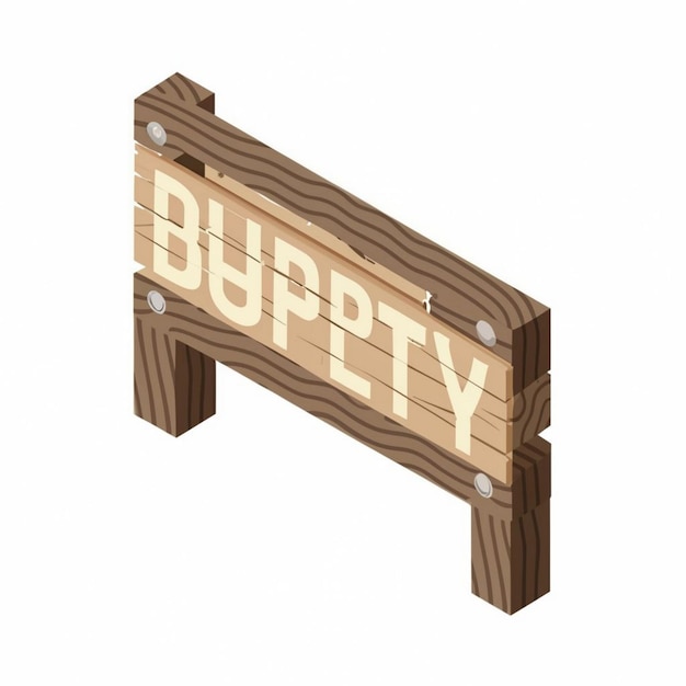 Different Type of wooden sign board illustration