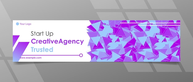 Vector digital agency banner design