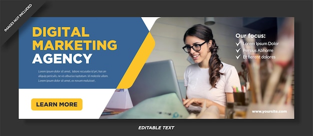 Digital agency facebook cover template