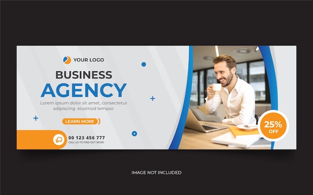 Digital agency facebook timeline cover banner template