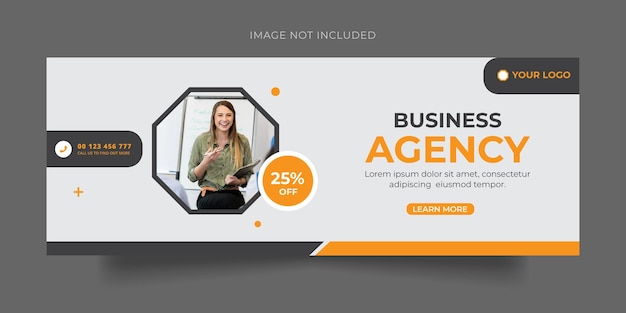 Digital agency social media cover banner template