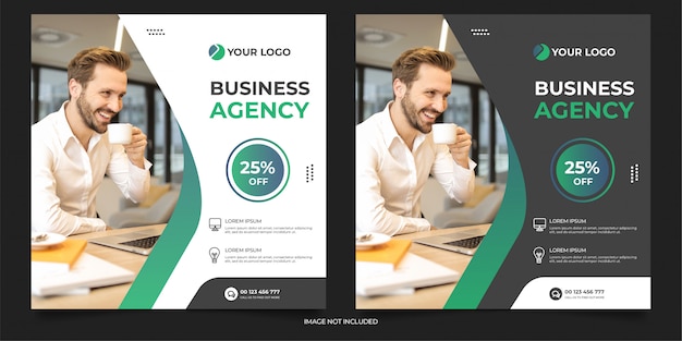 Digital agency social media post template