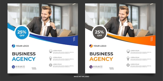 Digital agency social media post template