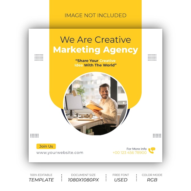 Digital agency Social post Design