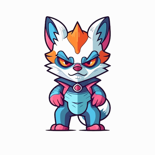 A Digital art Mascot Character vector illustration