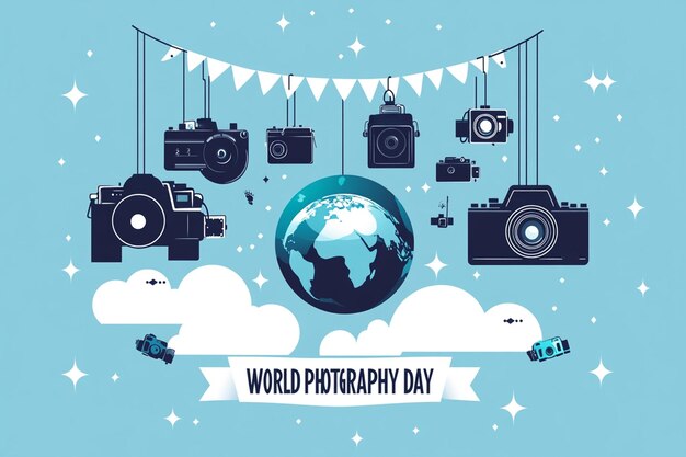 Vector digital art poster for the world day photo