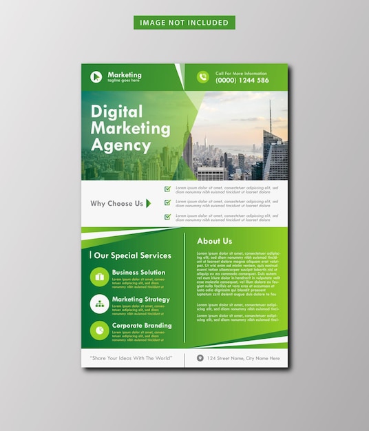 Digital Business Marketing Agency Flyer Design Template