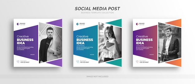 Vector digital business marketing promotion social media post web banner template