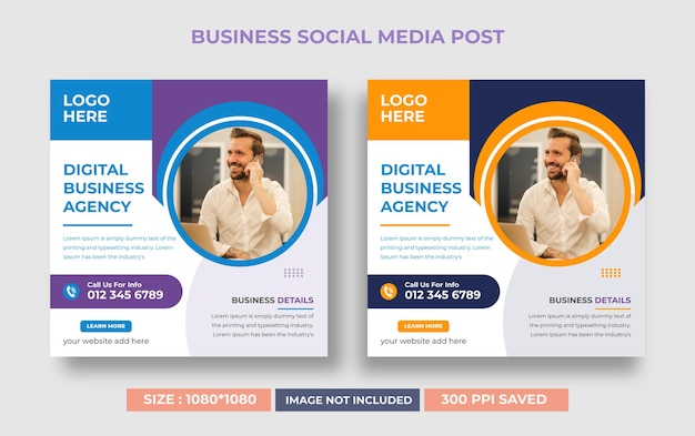 Digital business marketing social media post Instagram  banner design